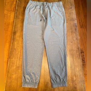 Prana Breathe Lightweight Stretch Pants Drawstring Elastic Waist Jogger Men's M